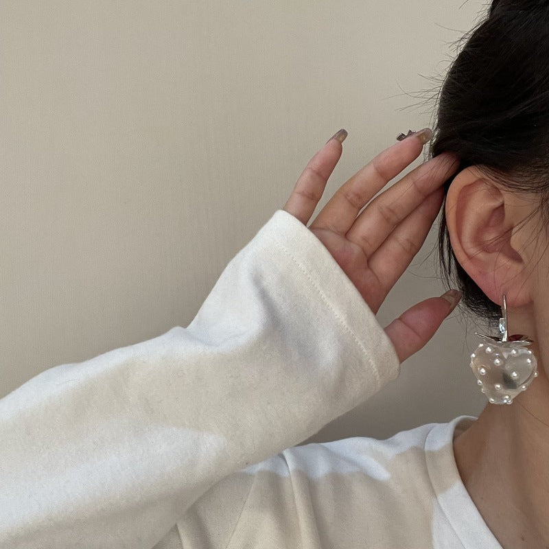 Kawaii fashion accessory whimsical Strawberry Dream Earring Pair