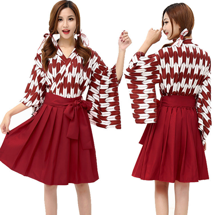 Improved Kimono With Carp Streamer And Wind Print