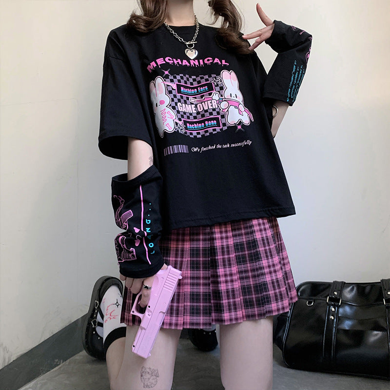 Kawaii Fashion Shirt Midnight Whisper Cotton T-Shirt