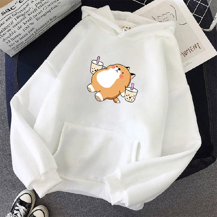 Kawaii Fashion Hoodie Apricot Dreamscape Cotton Sweater