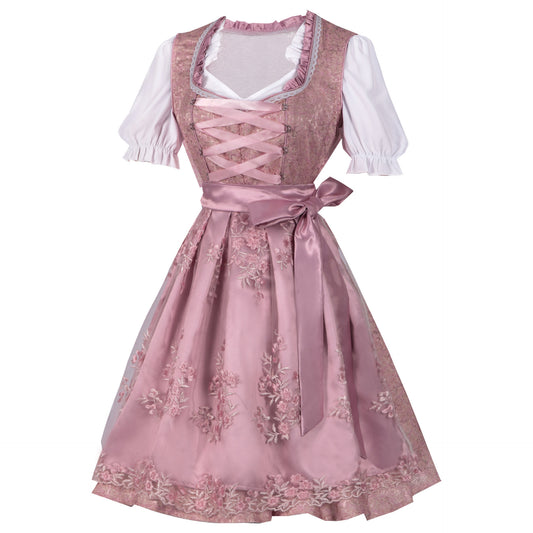 Autumn Haze Velvet Apron Dress