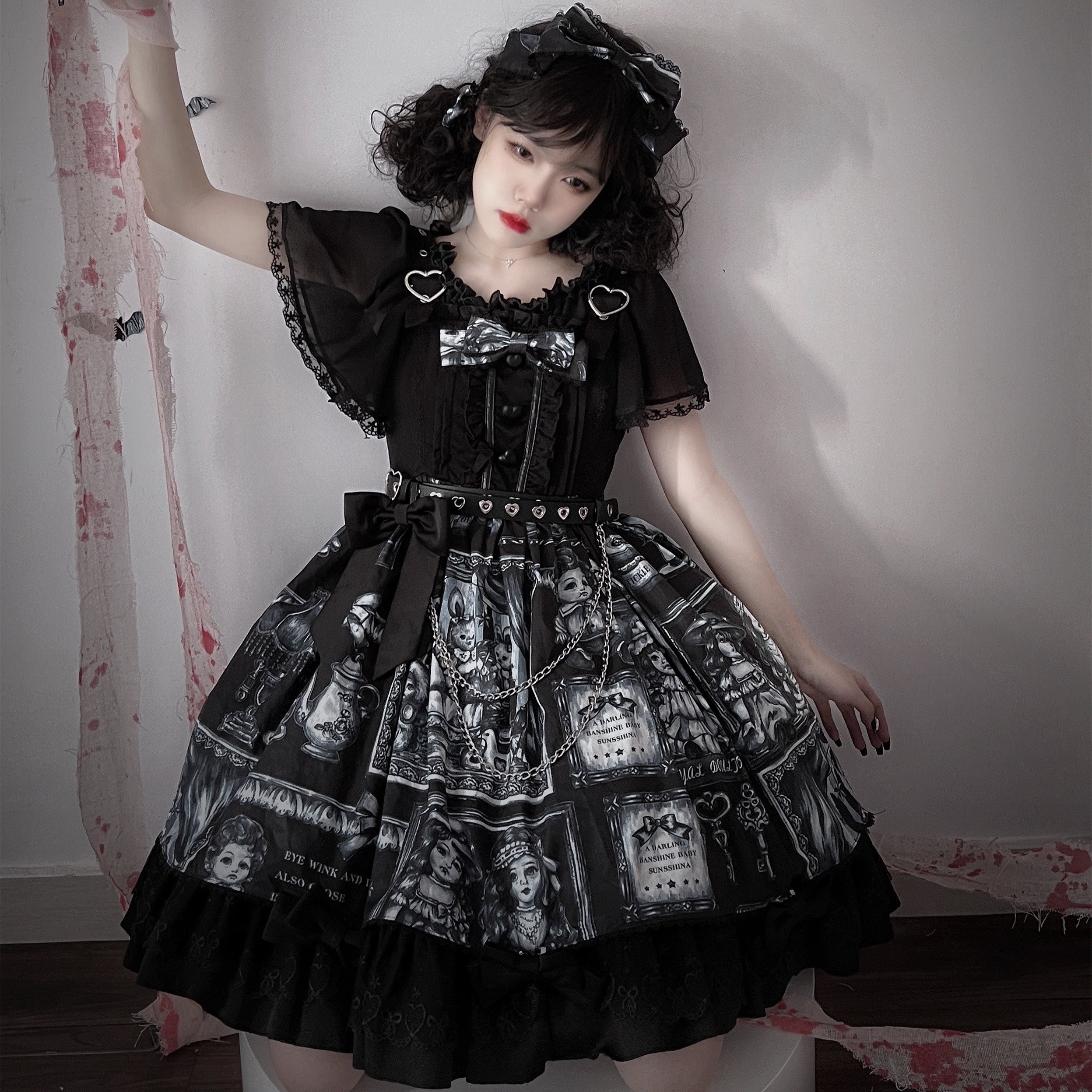 Kawaii Fashion Goth Dress Gothic Dark Twelve O'clock Doll Dress
