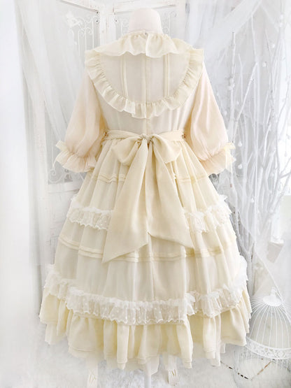 Kawaii Fashion Lolita Dress Moonlit Chiffon Fantasy Ensemble