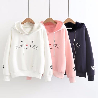 Kawaii Fashion Hoodie Whispers of Cherry Blossom Pullover Dream