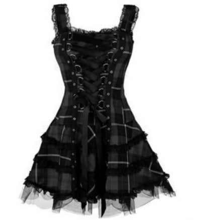 Kawaii Fashion Punk Dress Whimsical Berry Garden Cotton Dress