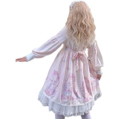 Kawaii Fashion Lolita Dress Whimsical Bow Blossom Dream Dress