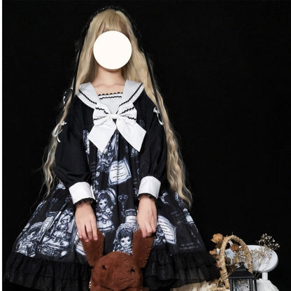 Kawaii Fashion Goth Dress Midnight Velvet Enchantment Dress