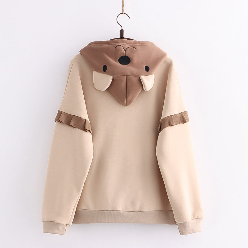 Kawaii Fashion Hoodie Cuddle Cloud Bear Knit Pullover