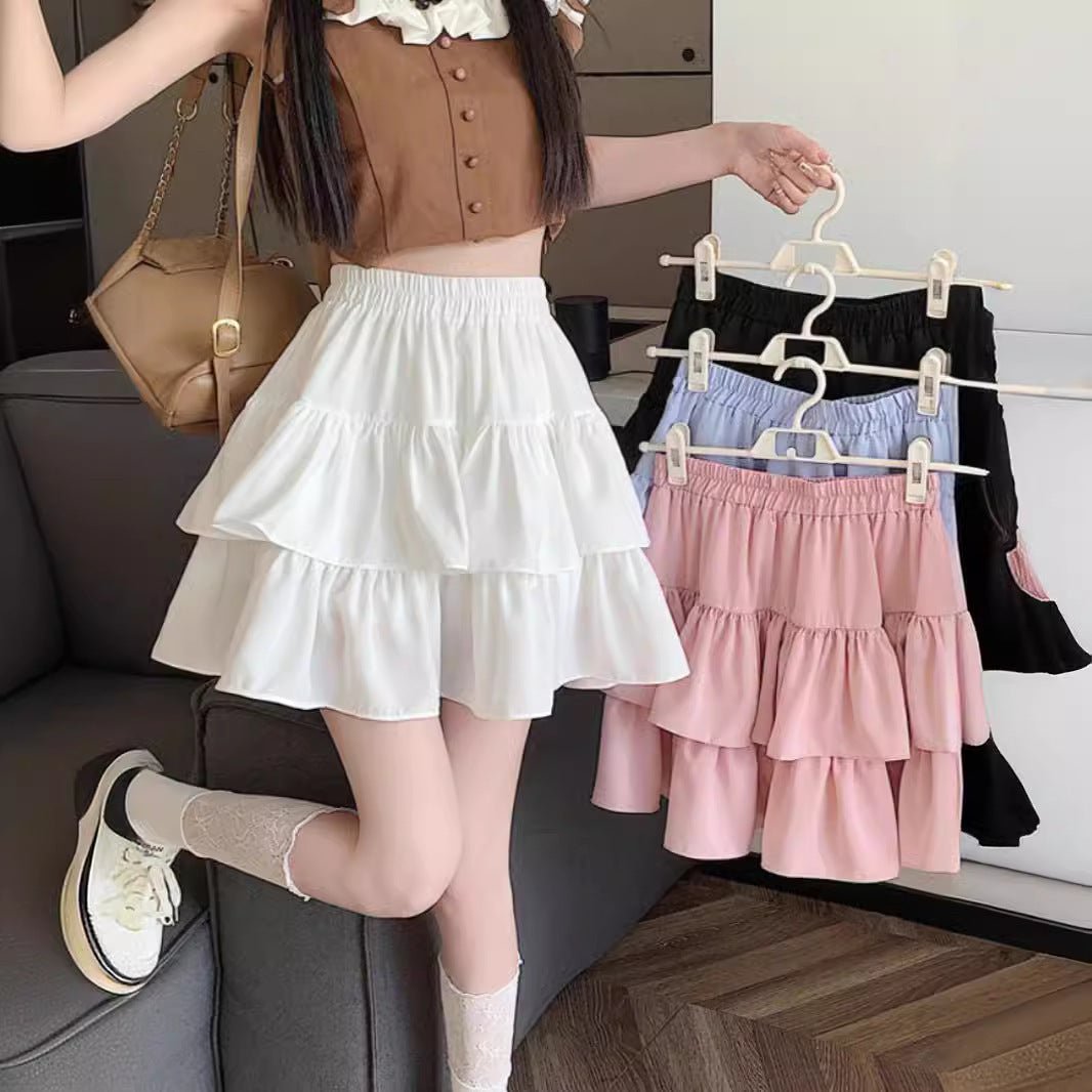 Kawaii Fashion Skirt Whimsical Inkblot Charm Skirt