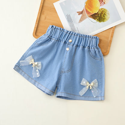 Kawaii Fashion Shorts Whimsical Wonderland High Waist Denim Shorts