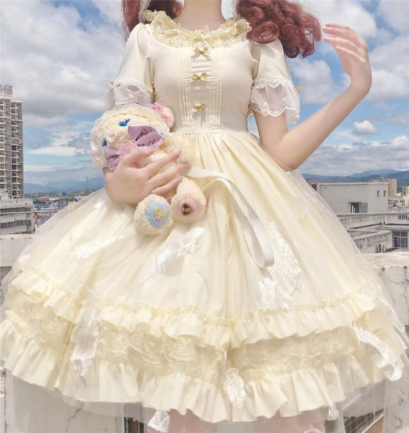 Kawaii Fashion Lolita Dress Whimsical Lace Monarch Skirt