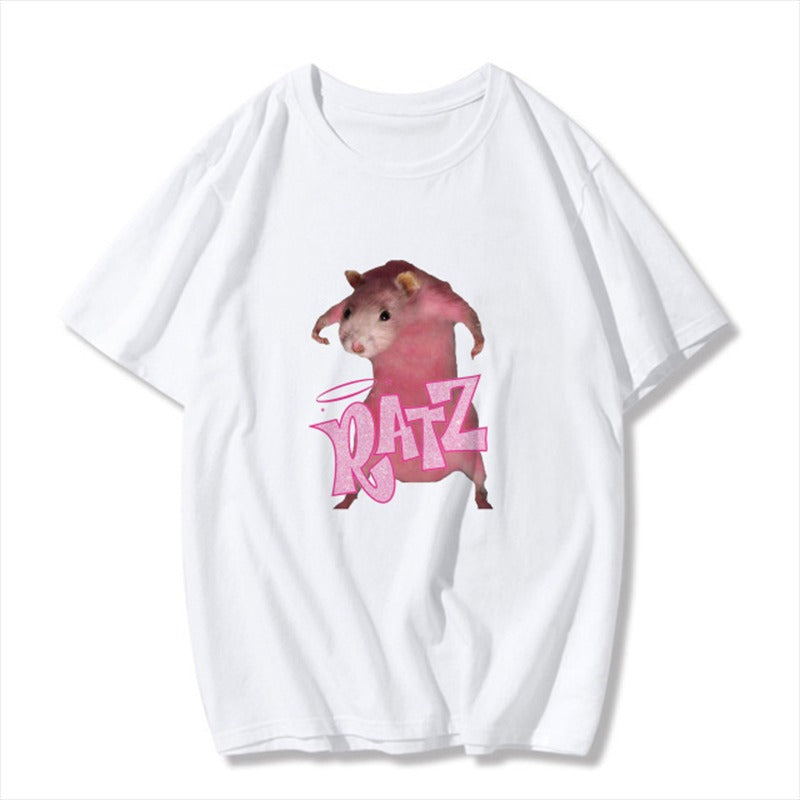 New Gothic Kawaii Print Short Sleeve T-shirt