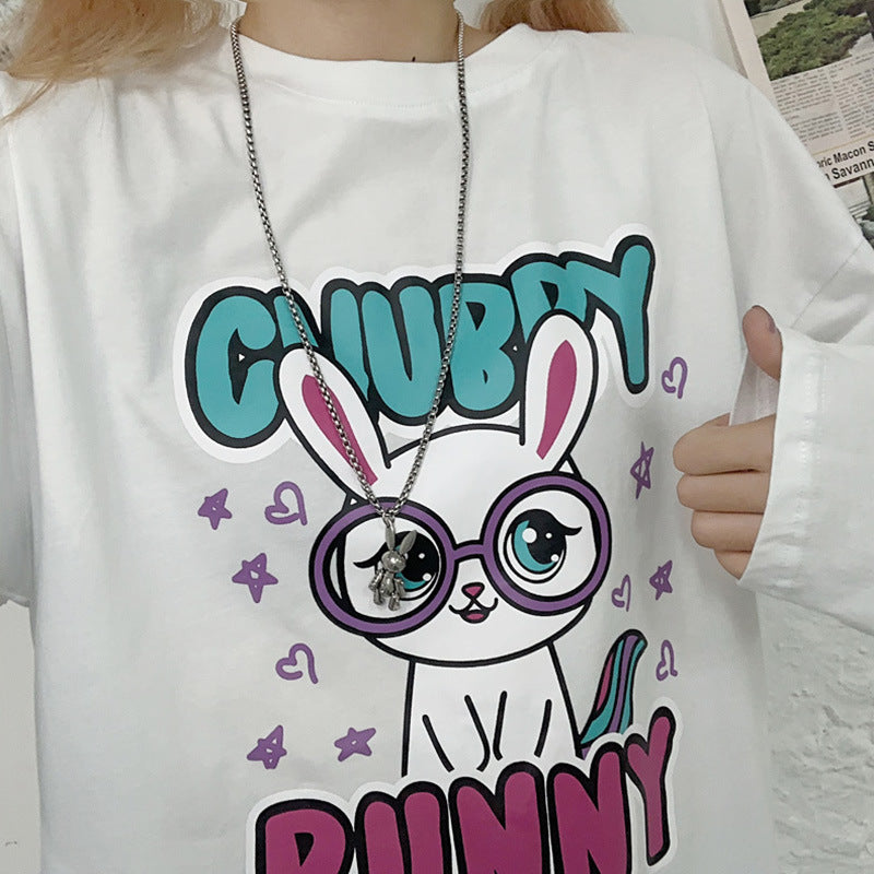 kawaii fashion sweet bunny print top