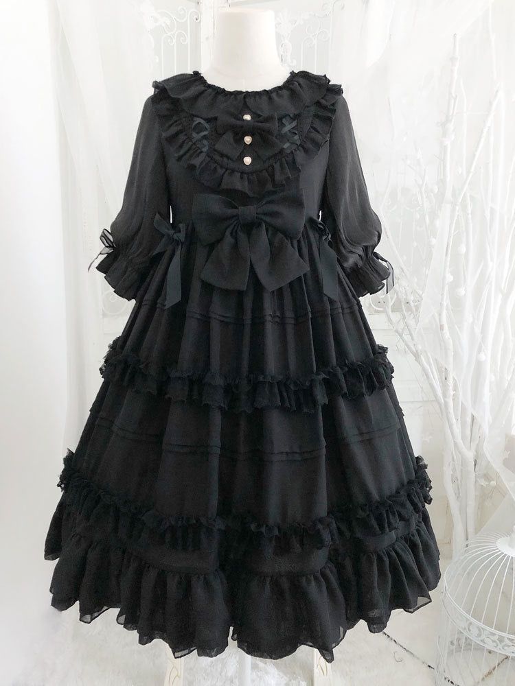 Kawaii Fashion Lolita Dress Moonlit Chiffon Fantasy Ensemble