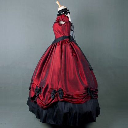 Kawaii Fashion Goth Dress Kawaii Fashion Punk Dress Silken Blossom Bow Tulle Ensemble