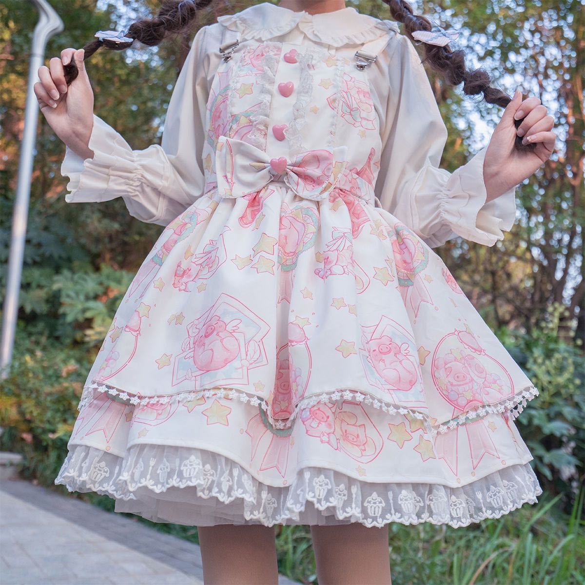 Kawaii Fashion Lolita Dress Whipped Cherry Blossom Dream Dress