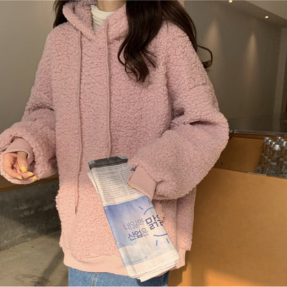 Kawaii Fashion Hoodie Whimsical Woolen Dreamscape Hoodie Dress