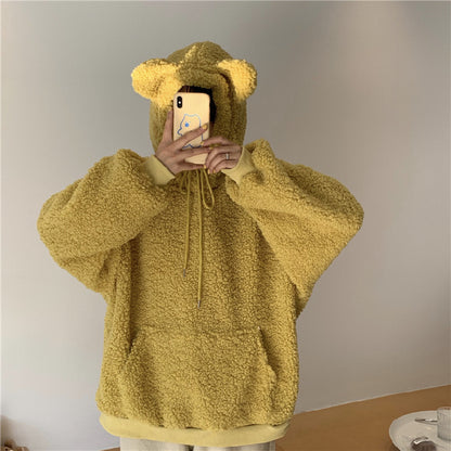 Kawaii Fashion Hoodie Whimsical Woolen Dreamscape Hoodie Dress