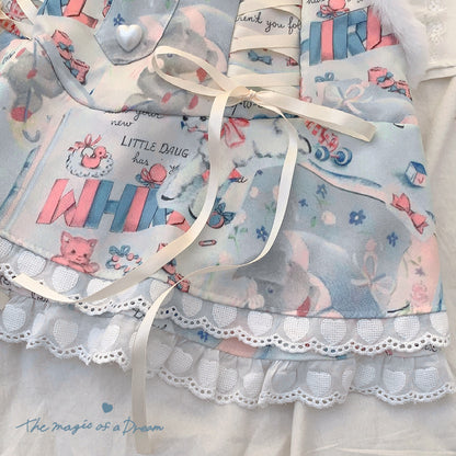 Kawaii Fashion Skirt Whimsical Twilight Ruffle Skirt