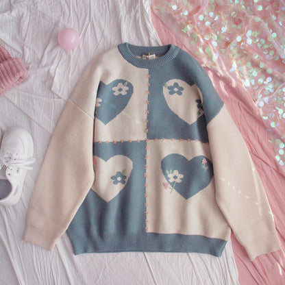 Kawaii Fashion Sweater Whimsical Winter Acrylic Enchantment Sweater