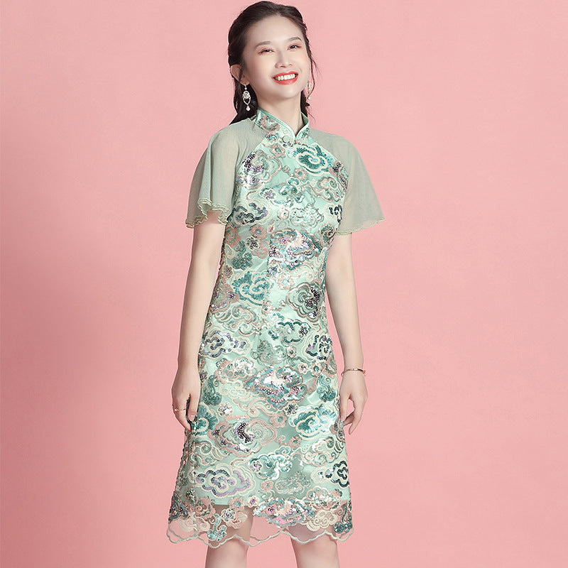 Kawaii Fashion China Dress Whispers of Cherry Blossom Dreams Dress