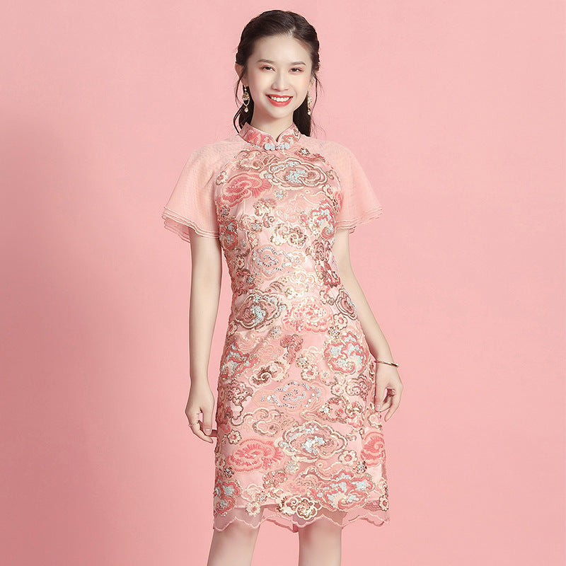 Kawaii Fashion China Dress Whispers of Cherry Blossom Dreams Dress