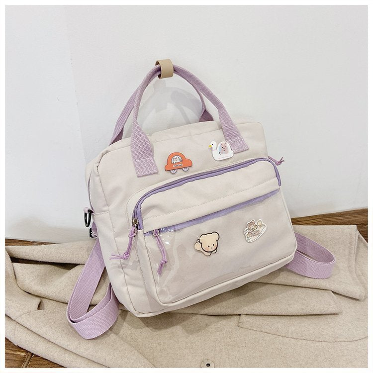 Kawaii Fashion Bag Whimsical Canvas Dreamscape Backpack