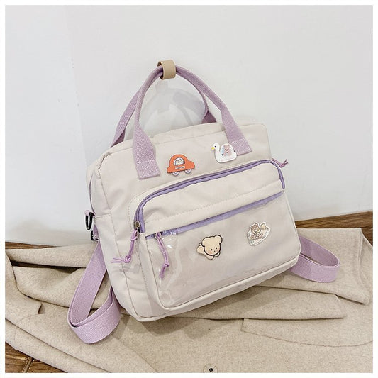Kawaii Fashion Bag Whimsical Canvas Dreamscape Backpack