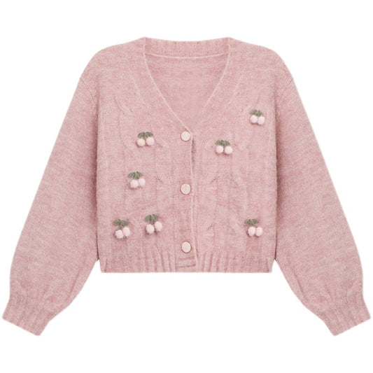 Kawaii Fashion Sweater Whipped Berry Dreams Cardigan