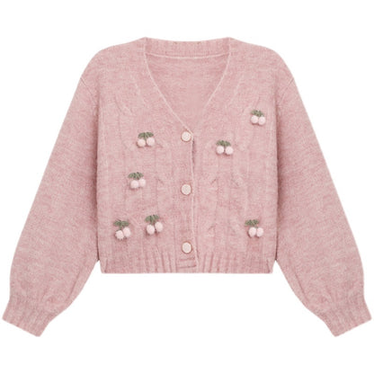 Kawaii Fashion Sweater Whipped Berry Dreams Cardigan