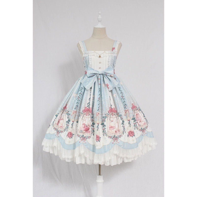 Kawaii Fashion Lolita Dress Whispering Lace Petals Tiered Dream Dress