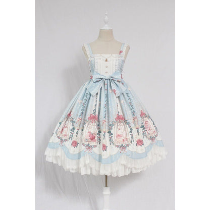 Kawaii Fashion Lolita Dress Whispering Lace Petals Tiered Dream Dress