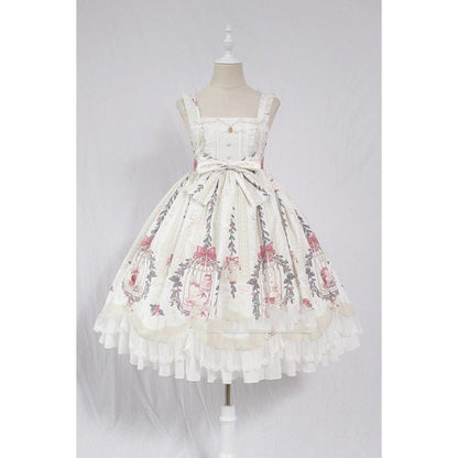 Kawaii Fashion Lolita Dress Whispering Lace Petals Tiered Dream Dress