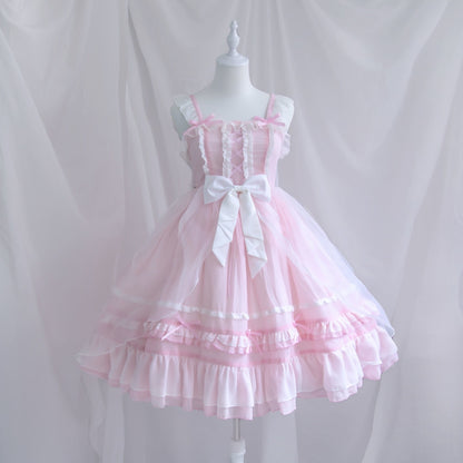 Kawaii Fashion Lolita Dress Whimsical Chiffon Dreamscape Gown