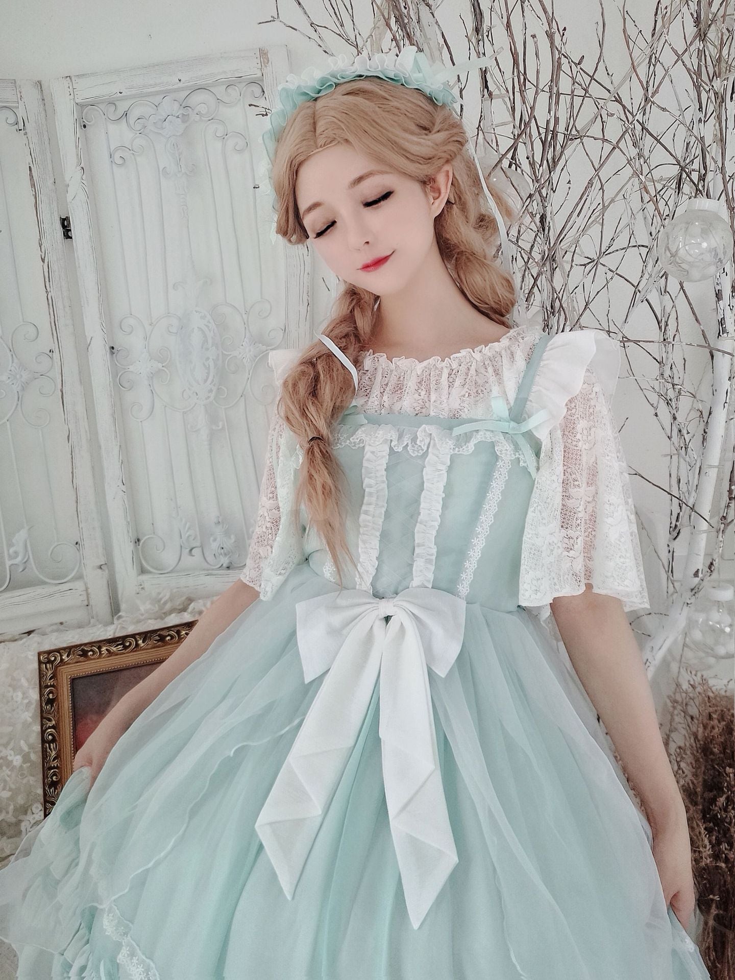 Kawaii Fashion Lolita Dress Whimsical Chiffon Dreamscape Gown