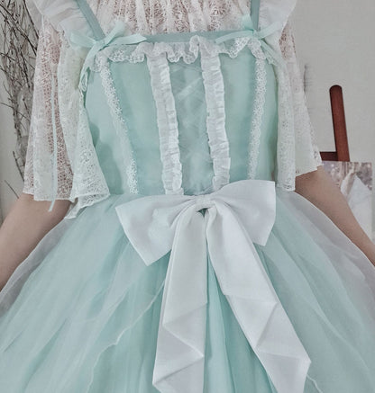 Kawaii Fashion Lolita Dress Whimsical Chiffon Dreamscape Gown