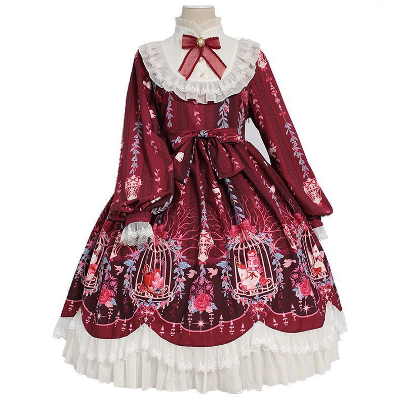 Kawaii Fashion Lolita Dress Whimsical Velvet Snowflake Mini Skirt