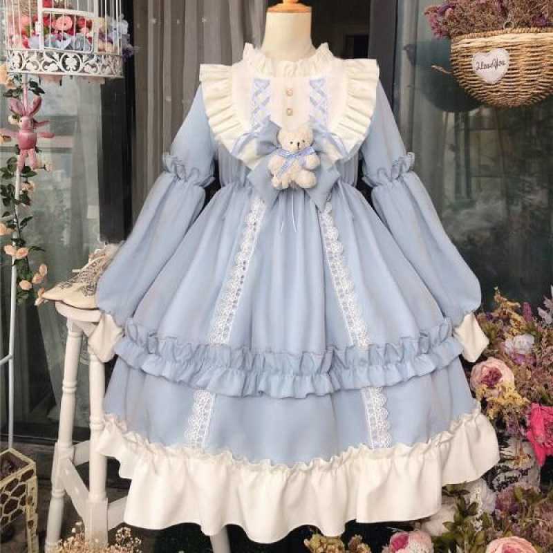 Kawaii Fashion Lolita Dress Lotus Melody Puff Skirt Enchantment