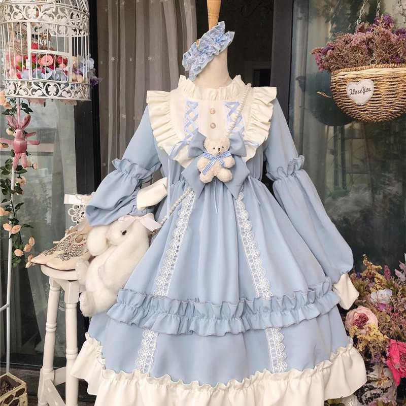 Kawaii Fashion Lolita Dress Lotus Melody Puff Skirt Enchantment