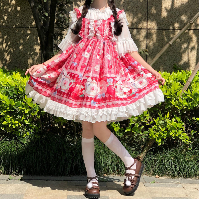 Soft girl student swing skirt