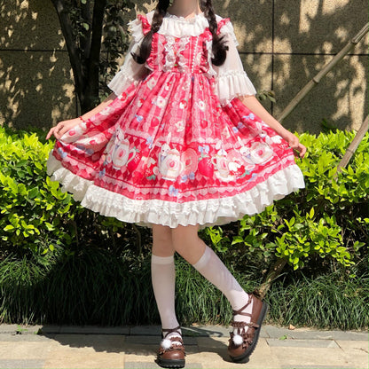 Soft girl student swing skirt