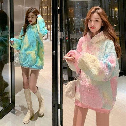 Kawaii Fashion Sweater Whimsical Velvet Socialite Aura Hoodie