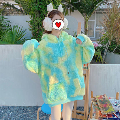 Kawaii Fashion Sweater Whimsical Velvet Socialite Aura Hoodie