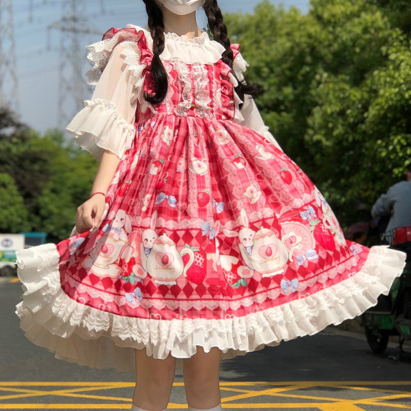 Soft girl student swing skirt