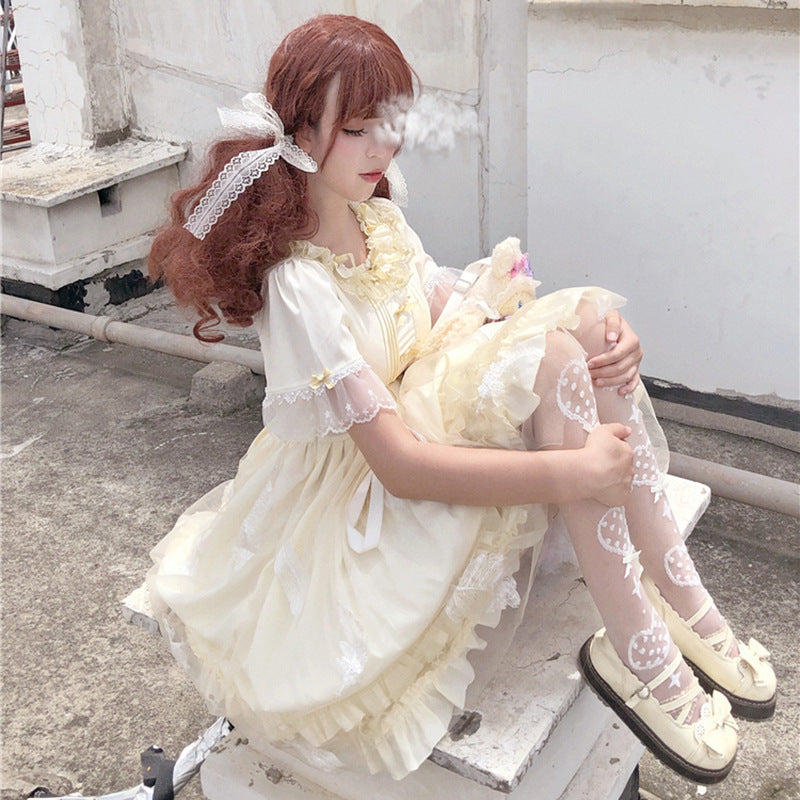 Kawaii Fashion Lolita Dress Whimsical Lace Monarch Skirt
