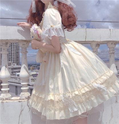Kawaii Fashion Lolita Dress Whimsical Lace Monarch Skirt