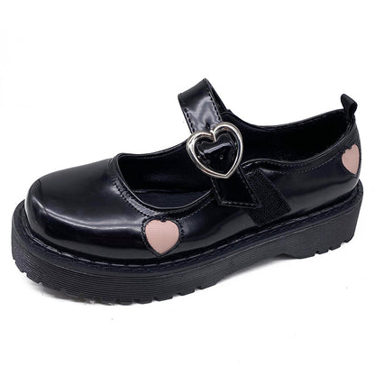 Kawaii Fashion Shoes Midnight Velvet Whisper Wedge Shoes