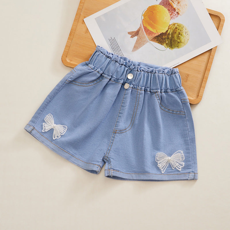 Kawaii Fashion Shorts Whimsical Wonderland High Waist Denim Shorts