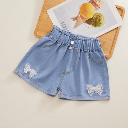 Kawaii Fashion Shorts Whimsical Wonderland High Waist Denim Shorts