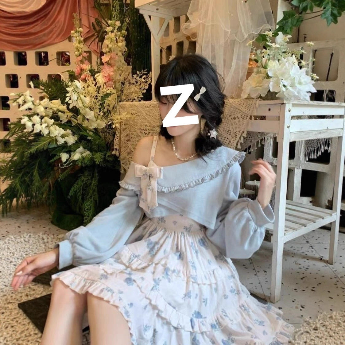 Kawaii Fashion Lolita Dress Whispers of Blossom Dreams Slip Dress